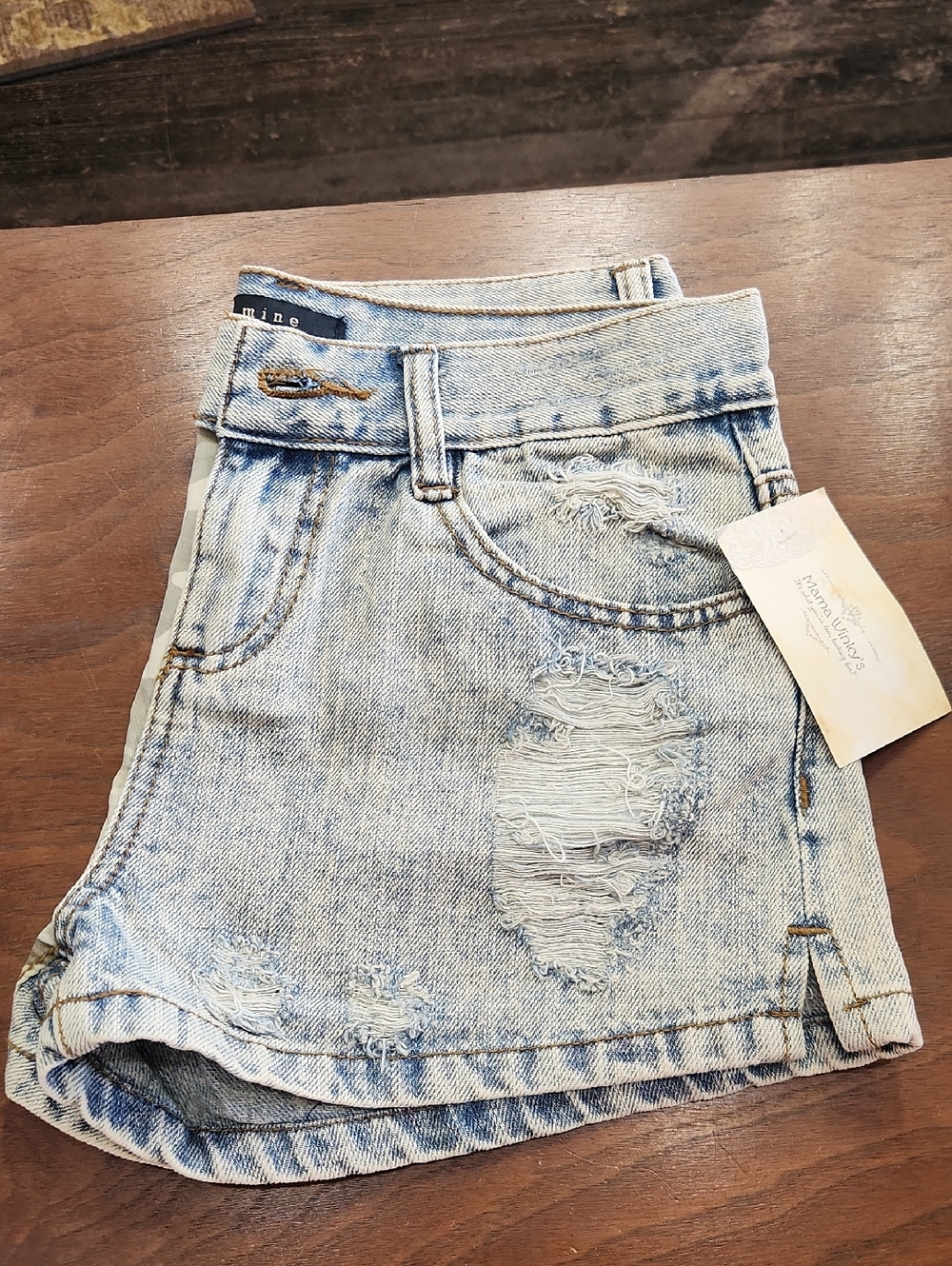 Distressed Camo Short